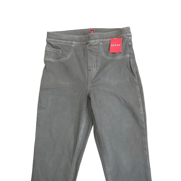 SPANX NEW Jean-ish Leggings Earthy Taupe Pull On Tummy Shaping Sz S - Picture 2 of 10